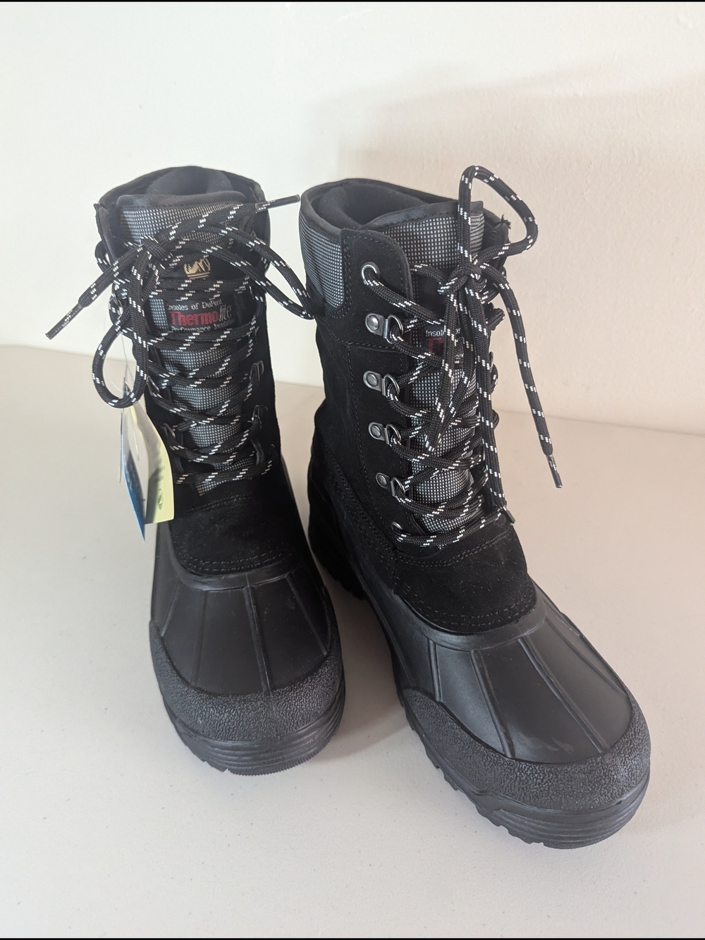 NWT Tamarack Men's 8 Black Waterproof Thermolite Insulated Snow Boots